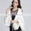 women autumn and winter models knitted cardigan cloak imitation fox fur collar cashmere sweater fur shawl