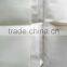 Polyester white plain waterproof shower curtain with hooks