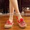 abstract women homemade linen sandals comfortable fisherman shoe folk slippers/Chinese ethnic flavor casual linen shoes