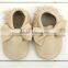 Gold Moccasins Baby Leather Shoes Girls Mocs Crib Shoes M5091704