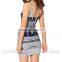 2015 new cool summer dress,women sexy dress WANTED BELLATRIX DRESS Digital Printing party dress for women,fahion dress
