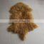 50x90cm purple Mongolian tibetan fur sheepskin hide nursery area floor rug double Hide Pelt Duo