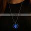 Men Round Shape with Long Pendant Necklace Luminous Glowing In The Dark ColarNecklaces