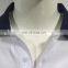 2017 Men's Dryfit White Polo T-shirt With Black Stripped Collar Work Uniform