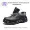 High quality black steel&leather steel toe safety shoes