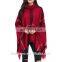 wholesale lady hot acrylic poncho stock made ugly christmas cloak knit custom sweater