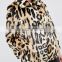Wholesale Cheapest Price New Design Swing Coat in Leopard Faux Fur