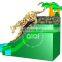 Hot Selling Manufacture Jungle slip n slide water pvc tropical inflatable slide