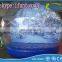 clear inflatable human snowglobe for christmas /christmas human snow globe / outdoor inflatable snow globe