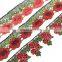 New style multi colored flower trim