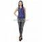 Stylish Blue And Black Printed Top for girls