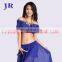 Unique design Arabic chiffon Sequins beaded belly dance top wear S-3006#