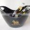 High quality china acrylic champagne ice bucket with handle