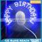 Summer promotion advertise soft pvc wing with led light message mini usb fan 12v