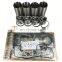 In stock New V3300 V3300-DI-T repair Overhaul Rebuild Kit For Kubota Engine Piston Ring Gasket Set