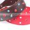 PU material large dog collar pet collar with gems