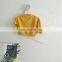 Simple Style Children Top Clothes Solid Color Baby Girls Hoodie