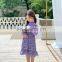 2020 autumn new purple girl oil painting sling floral suit French floral skirt Korean two-piece suit