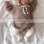 Korean children's clothing for fall/winter 2020 hot models for men and women, cute bear terry sweater, baby jumpsuit