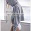 Custom Logo Drawstring Cotton Hooded Pullover Pure Color Short Sweatshirt Crop Top Hoodies