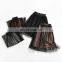 2-7T Children Girl Autumn Skirt Cute Tulle Velvet Pleated Skirt Fashion Children Solid Double-sided wear Lace Skirt