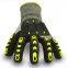 Waterproof Oil Gas Cut Resistant TPR Coated Anti Impact Gloves For Mechanic