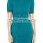 2015 new bodycon women blue wave pattern elegant rayon bandage Dress celebrity party short sleeve dress wholesale dropshipping