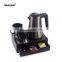 Honeyson hotel room 0.8L stainless electric kettle tea tray with drawer