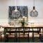 Tonghua Vintage American Country Style Iron Bird Cage LED Edison Bulb Coffee Bar Creative Hanging Light