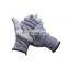 HPPE Cut Resistant Gloves Sewing with Leather on