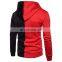 Wholesale custom new fashion men's long-sleeved zipper cardigan hooded sweater stitching casual sports jogging suit