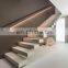 Mexico Modern Custom White Finish Steps Stairs Floating Staircase