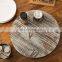 latest hot sale wood lazy susan turntable wooden rotating tray for kitchen