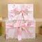 Wholesale Custom Logo Printing Luxury Small Pink White Fashion Shopping Retail Gift Paper Bags With Ribbon Handle