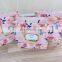 Wholesale custom pink marble bag packaging shopping paper bag with handles