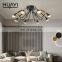 HUAYI Luxury Design Modern Decoration Black Indoor Living Room Office Meeting Room LED Ceiling Light