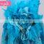 The sky blue princess dress for girls peacock tutu dress