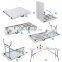 Fast delivery outdoor portable Folding Easy Fold 6ft Folding bbq rectangle Plastic camping picnic Dining Table