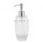 Factory Made Customizable 300 Ml Clear Dish Soap Glass Round Lotion Bottle Soap With 2Cc Dispenser Lotion Pump At Good Price