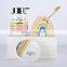 Kids Cute Rainbow Ceramic Bathroom Accessories For Baby Gift Bath Set House Decoration