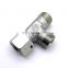 Adjustable CompressionTee Fitting Galvanized Stainless Steel Nipple Gas Pipe High Press FittingHydraulic Adapter