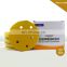 6 Holes 5 Inch Round Yellow Abrasive Diamond Sanding Disc Car Polishing Papers Tools Grinding Sand Paper Discs