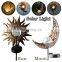 Solar Flame Light Metal LED Garden Light Sun Moon LED Torch Light Flame Solar Lawn Decorative Lamp