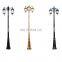 led outdoor post lighting 3-head surface-mount post combination wet location antique landscape post lights for homes