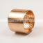 CuSn8P Bronze Bearings Material  Flange Cylindrical Wrapped Bronze Bush Brass