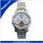 Classic Men's Black Leather Dial Skeleton Mechanical Sport Army Wrist Watch