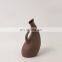 Morden Creative White Vase Geometry Ornaments Decorative Brown Jarrones Decorativos Creamic Flower Vase For Home Decor