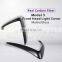 Autoclave Real Dry Carbon Fiber Front Fog Trim Front Bumper Canards For Tesla Model 3 2017-2022