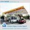 Good durable steel space frame petrol station