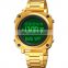 New Arrival Skmei 1726 Gold Black Digital Watch Sport Saat Wristwatch 30M Waterproof